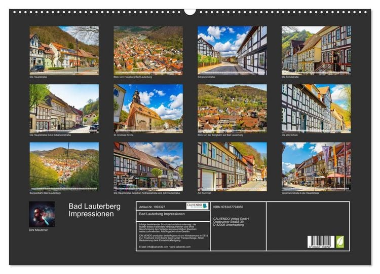 Produktbild: Bad Lauterberg Impressionen (Wandkalender 2026 DIN A2 quer), CALVENDO Monatskalender
