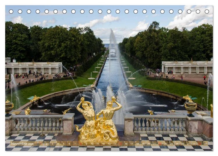 Produktbild: St. Petersburg - Alles Gold was gl&auml;nzt (Tischkalender 2026 DIN A5 quer), CALVENDO Monatskalender