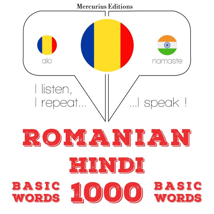 Produktbild: Hindi - Romania: 1000 de cuvinte de bază