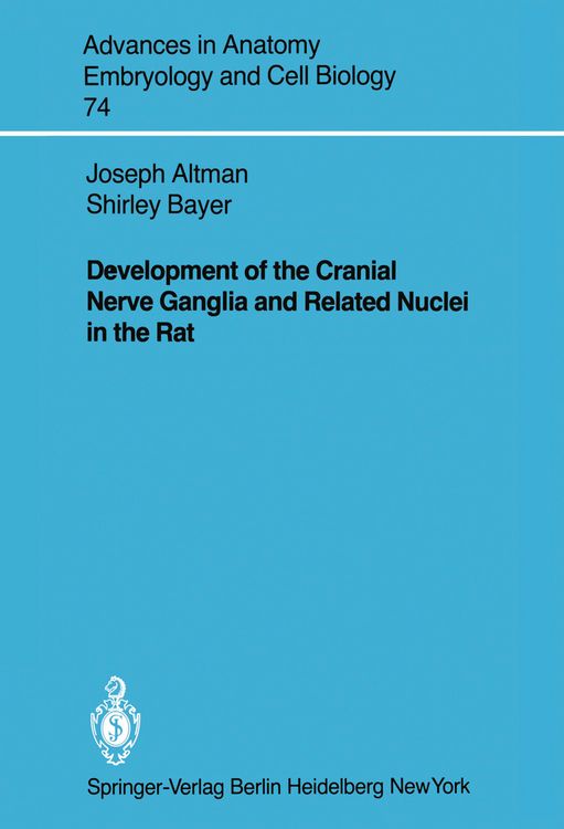 Produktbild: Development of the Cranial Nerve Ganglia and Related Nuclei in the Rat