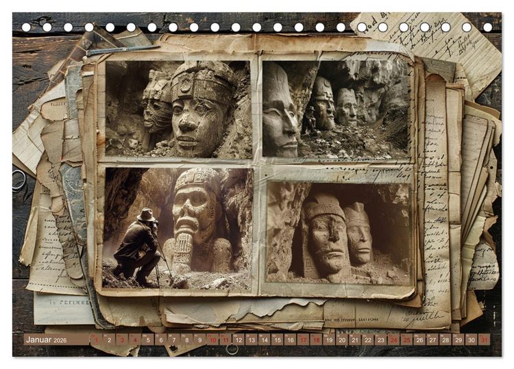 Produktbild: Verloren geglaubte Arch&auml;ologie (Tischkalender 2026 DIN A5 quer), CALVENDO Monatskalender