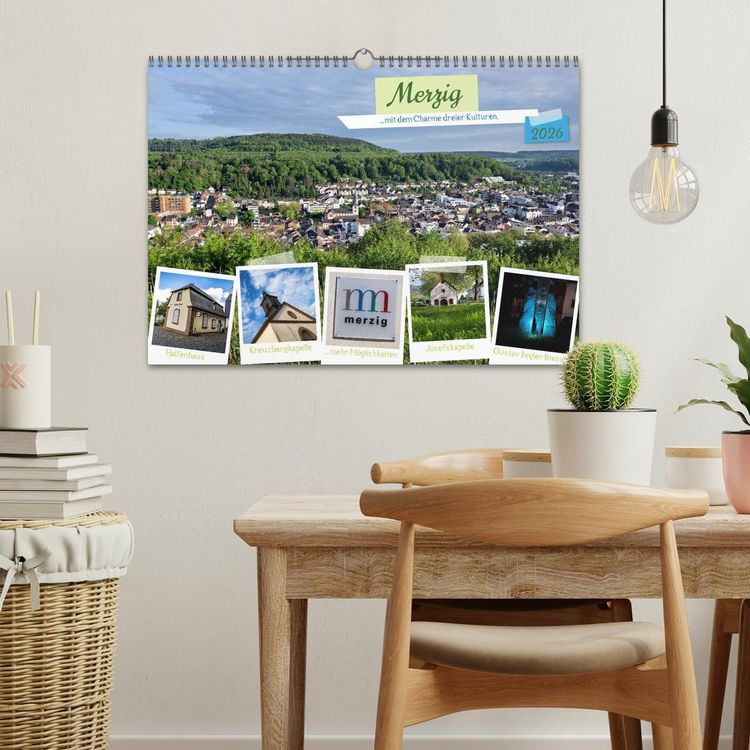 Produktbild: Merzig - Charme dreier Kulturen (Wandkalender 2026 DIN A3 quer), CALVENDO Monatskalender