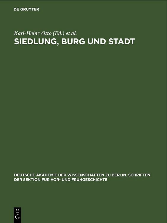 Produktbild: Siedlung, Burg und Stadt