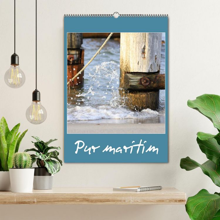 Produktbild: Pur maritim (Wandkalender 2026 DIN A2 hoch), CALVENDO Monatskalender