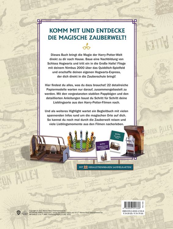 Produktbild: Aus den Filmen zu Harry Potter: Papierwelten - 22 wundersch&ouml;ne Papiermodelle