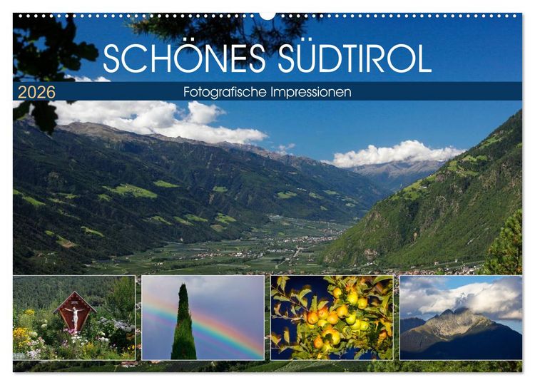 Produktbild: Sch&ouml;nes S&uuml;dtirol (Wandkalender 2026 DIN A2 quer), CALVENDO Monatskalender