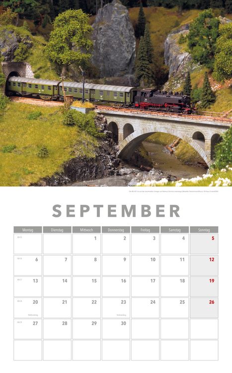 Produktbild: Modelleisenbahnen Kalender 2027