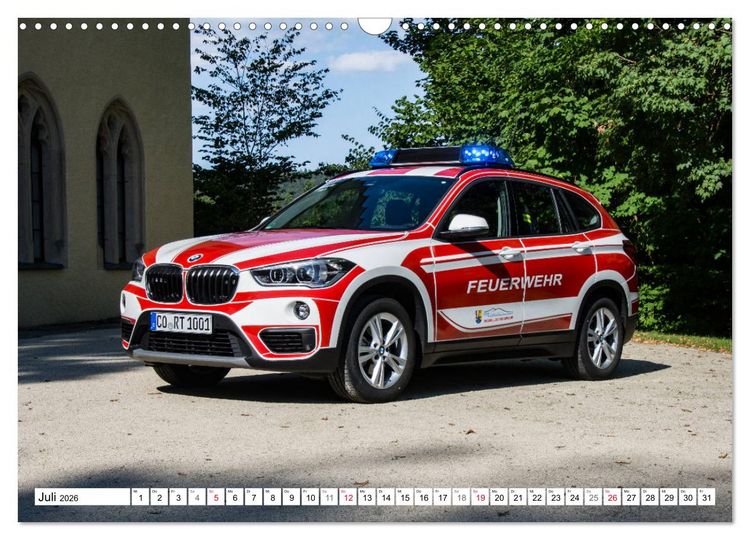 Produktbild: Feuerwehrfahrzeuge (Wandkalender 2026 DIN A3 quer), CALVENDO Monatskalender