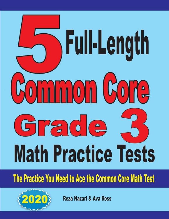 5 Full-Length Common Core Grade 3 Math Practice Tests online bestellen