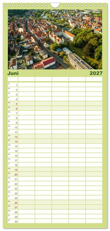 Produktbild: Familienplaner 2027 - Die Fulda mit 5 Spalten (Wandkalender, 21 x 45 cm) CALVENDO