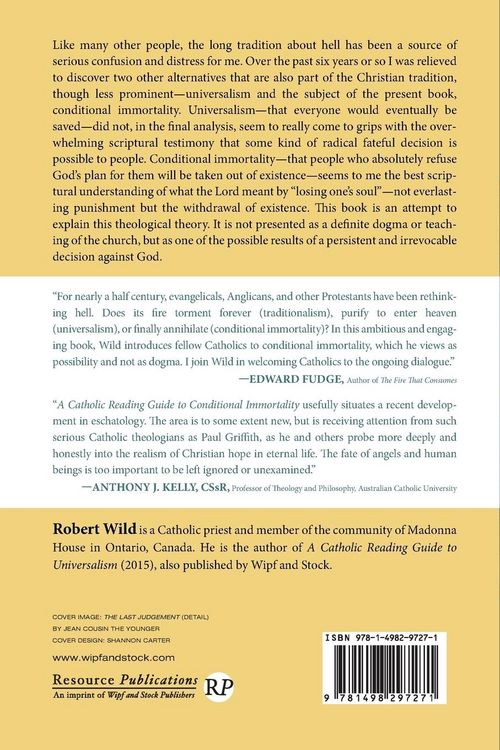Produktbild: A Catholic Reading Guide to Conditional Immortality