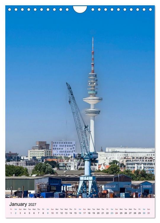 Produktbild: Hamburg - Life Along the Water (Wall Calendar 2027 DIN A4 portrait), CALVENDO 12 Month Wall Calendar