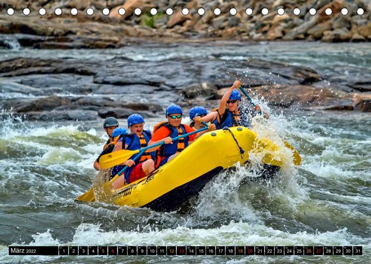 Produktbild: Abenteuer pur - Rafting (Tischkalender 2022 DIN A5 quer)