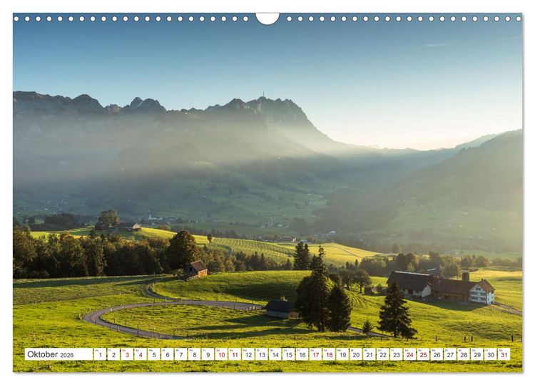 Produktbild: Appenzellerland (Wandkalender 2026 DIN A3 quer), CALVENDO Monatskalender