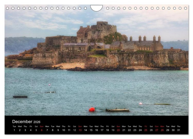Produktbild: Jersey & Guernsey - Channel Islands (Wall Calendar 2026 DIN A4 landscape), CALVENDO 12 Month Wall Calendar