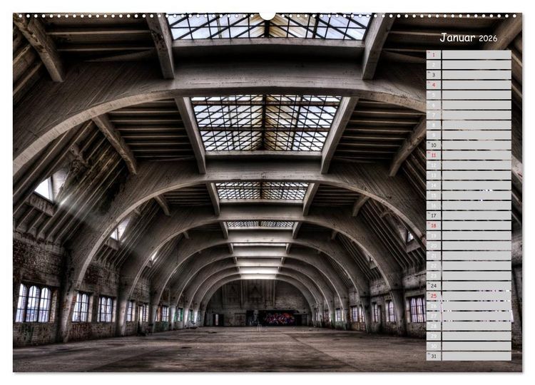 Produktbild: Lost Places - verlassene Orte (hochwertiger Premium Wandkalender 2026 DIN A2 quer), Kunstdruck in Hochglanz