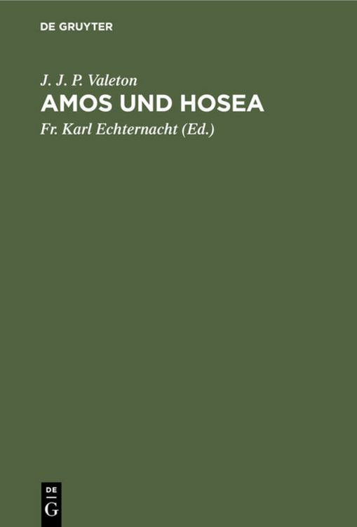 Produktbild: Amos und Hosea