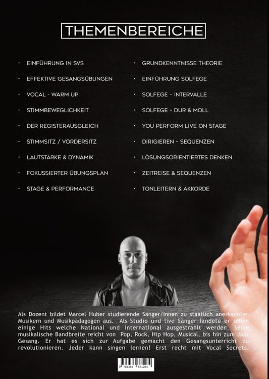 Produktbild: Secret Vocal System, Das Konzept, das Gesang revolutioniert, SVS, Gesang, Gesangbuch, Marcel Huber