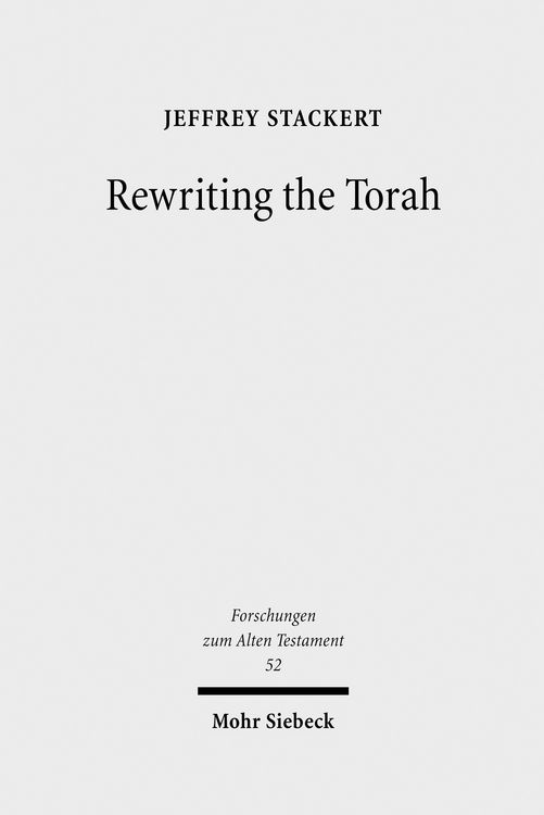 Produktbild: Rewriting the Torah