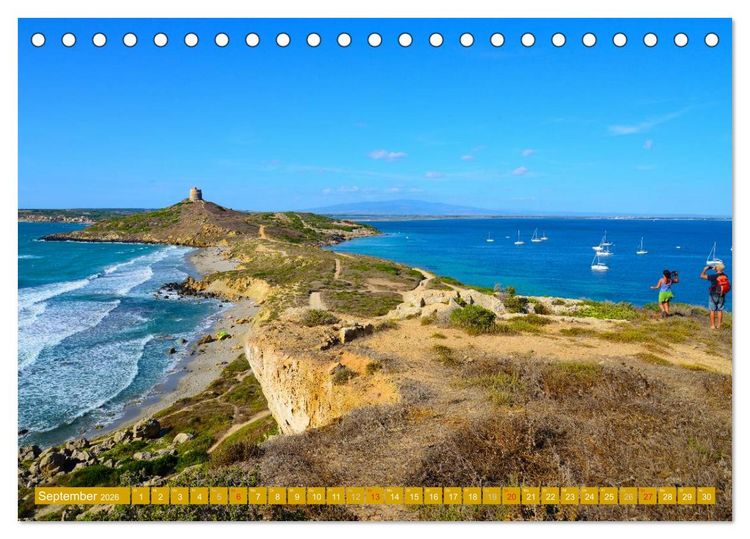 Produktbild: Sardiniens magische K&uuml;sten (Tischkalender 2026 DIN A5 quer), CALVENDO Monatskalender