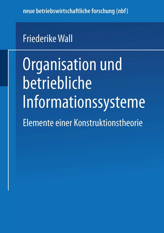 Produktbild: Organisation und betriebliche Informationssysteme