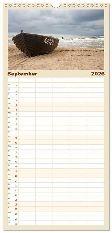 Produktbild: Familienplaner 2026 - Traumhaftes R&uuml;gen mit 5 Spalten (Wandkalender, 21 x 45 cm) CALVENDO