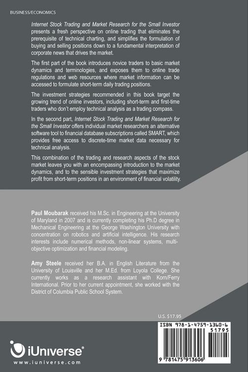 Produktbild: Internet Stock Trading and Market Research for the Small Investor