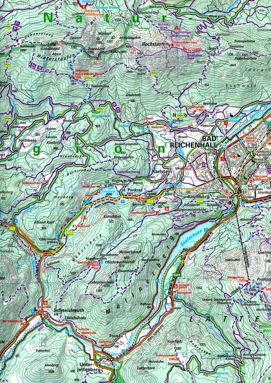 Produktbild: K&uuml;mmerly+Frey Outdoorkarte Deutschland 8 Berchtesgaden 1:35.000
