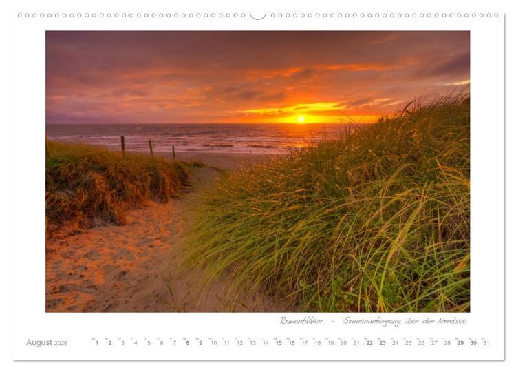 Produktbild: Sehnsucht D&auml;nemark - Danmark (Wandkalender 2026 DIN A2 quer), CALVENDO Monatskalender