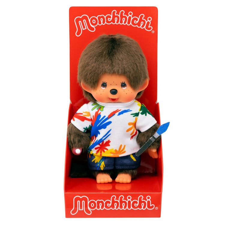 Produktbild: Monchhichi Pl&uuml;schfigur Painting Boy 20cm