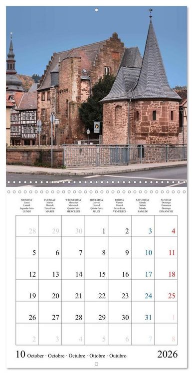 Produktbild: Worth a Visit - Romantic Cities in Germany (Wall Calendar 2026 12 &times; 12 Inch) CALVENDO 12 Month Wall Calendar