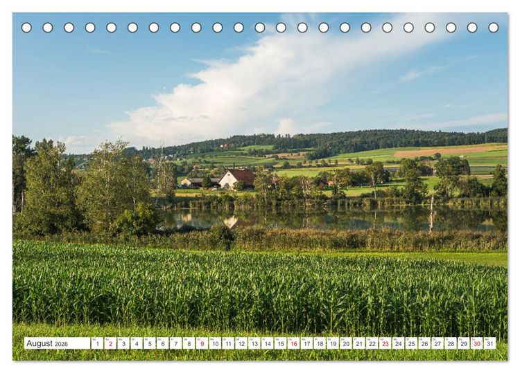 Produktbild: Kanton Thurgau (Tischkalender 2026 DIN A5 quer), CALVENDO Monatskalender