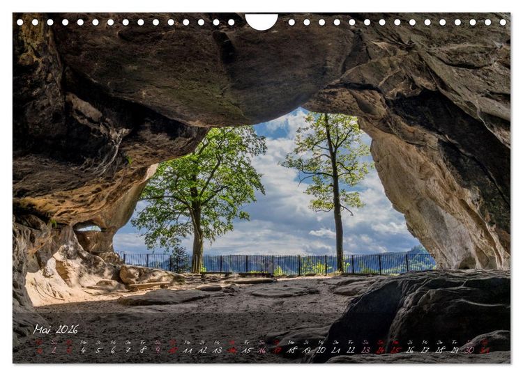 Produktbild: Landschaften der S&auml;chsischen Schweiz (Wandkalender 2026 DIN A4 quer), CALVENDO Monatskalender