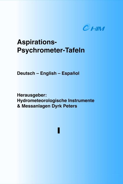 Produktbild: Tafeln zum S&auml;ttigungsdampfdruck &uuml;ber Eis und Wasser