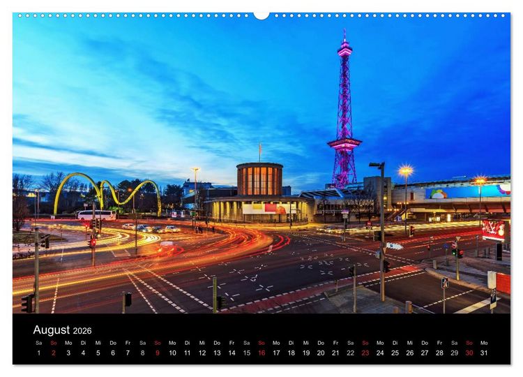 Produktbild: Berlin dynmaic (hochwertiger Premium Wandkalender 2026 DIN A2 quer), Kunstdruck in Hochglanz