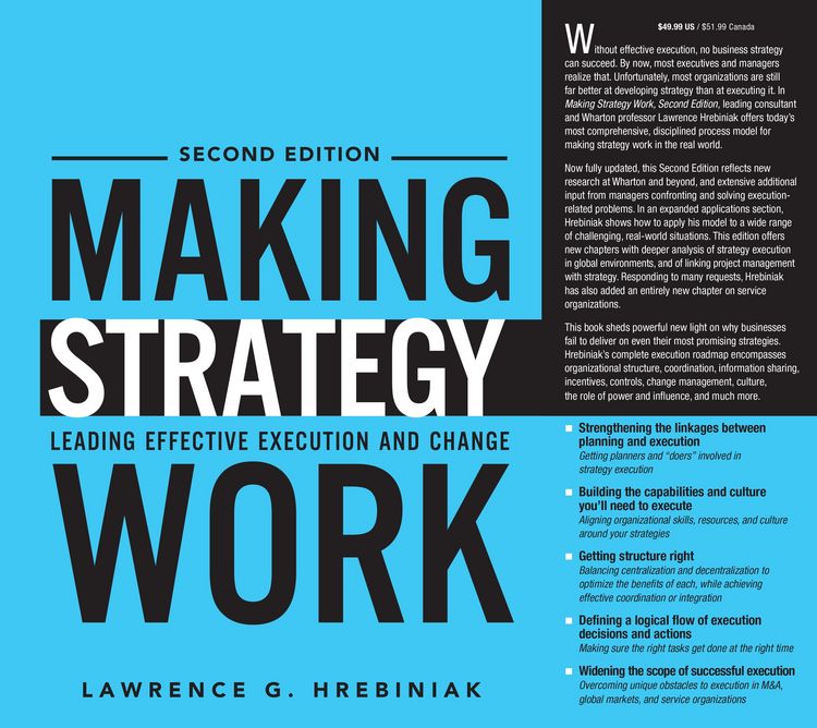 Produktbild: Making Strategy Work