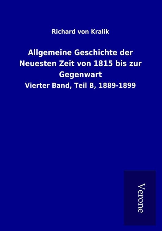 Produktbild: Allgemeine Geschichte der Neuesten Zeit von 1815 bis zur Gegenwart