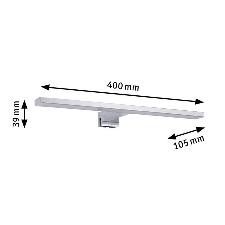 Produktbild: Paulmann HomeSpa Evie 78938 LED-Spiegelleuchte Warmwei&szlig; Chrom