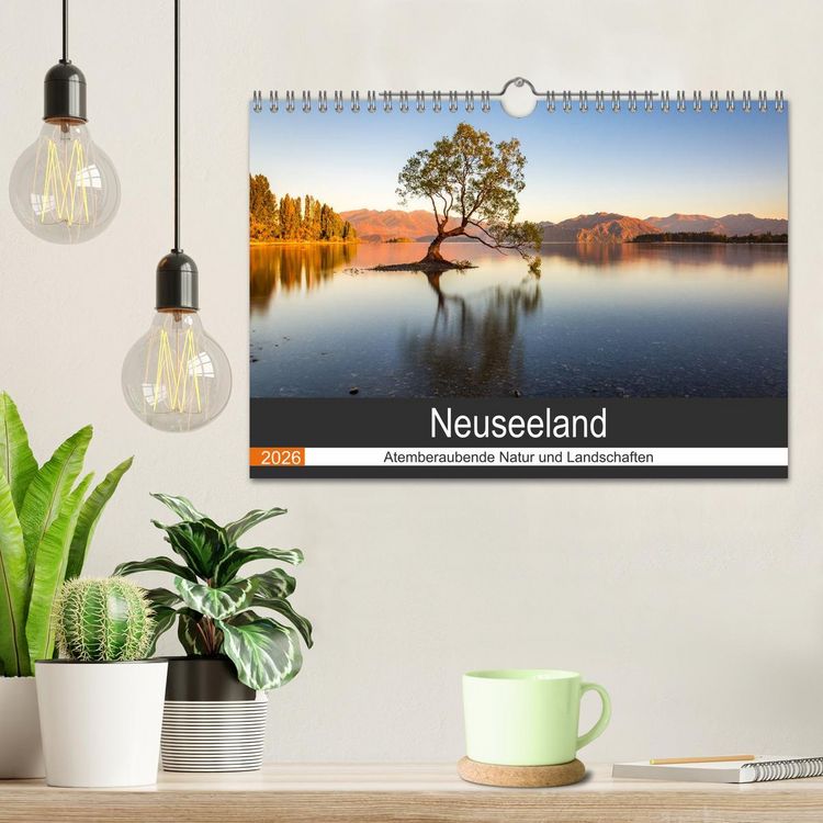 Produktbild: Neuseeland - Atemberaubende Natur und Landschaften (Wandkalender 2026 DIN A4 quer), CALVENDO Monatskalender