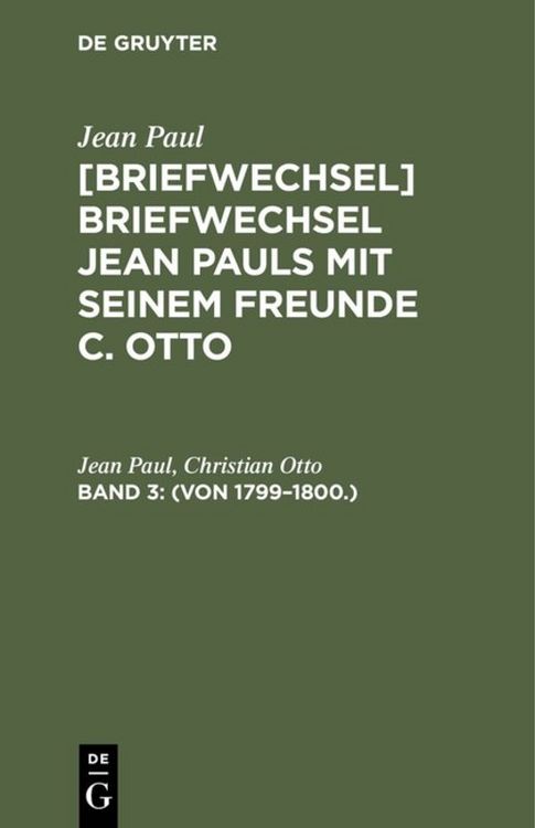 Produktbild: (Von 1799&ndash;1800.)