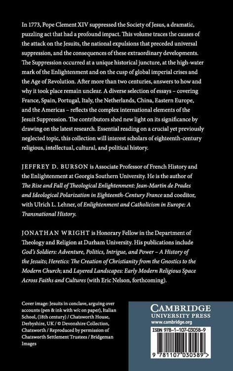 Produktbild: The Jesuit Suppression in Global Context