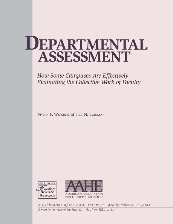Produktbild: Departmental Assessment