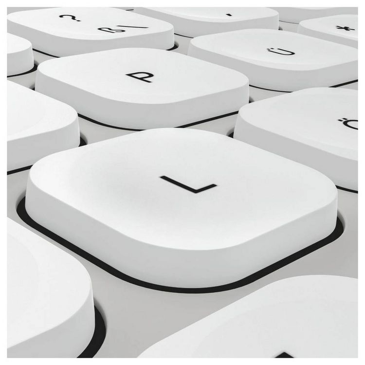 Produktbild: Hama Multi-Device-Tastatur-Maus-Set "WKM-550", kabellos, Funk/BT, WS, QWERTZ DE Kabellos Tastatur, Maus-Set Deutsch, QWERTZ Grau, Wei&szlig;