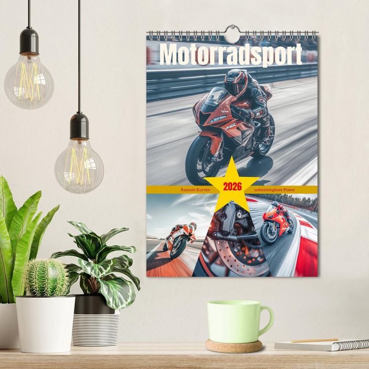 Produktbild: Motorradsport (Wandkalender 2026 DIN A4 hoch), CALVENDO Monatskalender