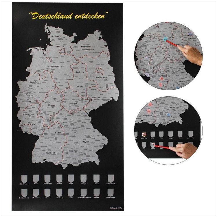 Produktbild: Scratch Rubbelkarte Deutschland
