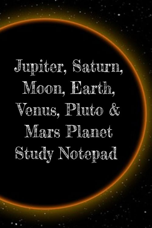 Produktbild: Jupiter, Saturn, Moon, Earth, Venus, Pluto & Mars Planet Study Notepad