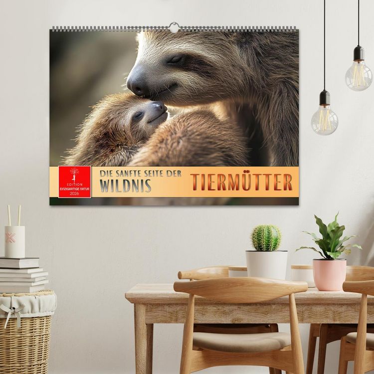 Produktbild: Tierm&uuml;tter - die sanfte Seite der Wildnis (Wandkalender 2026 DIN A2 quer), CALVENDO Monatskalender