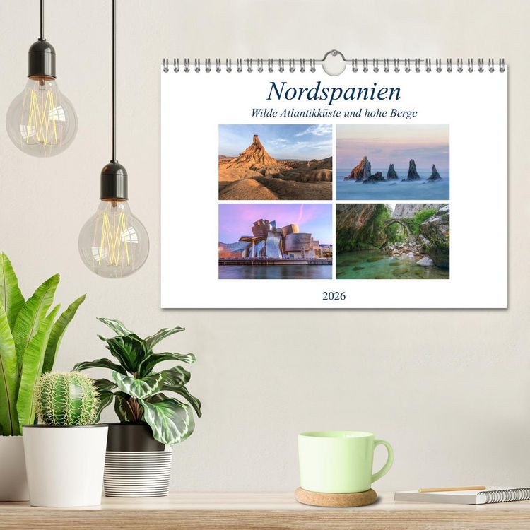 Produktbild: Nordspanien, wilde Atlantikk&uuml;ste und hohe Berge (Wandkalender 2026 DIN A4 quer), CALVENDO Monatskalender