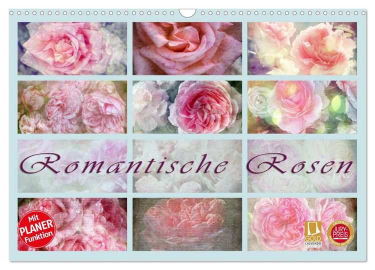 Produktbild: Romantische Rosen (Wandkalender 2026 DIN A3 quer), CALVENDO Monatskalender