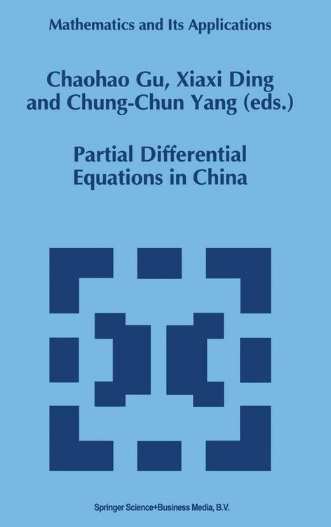 Produktbild: Partial Differential Equations in China